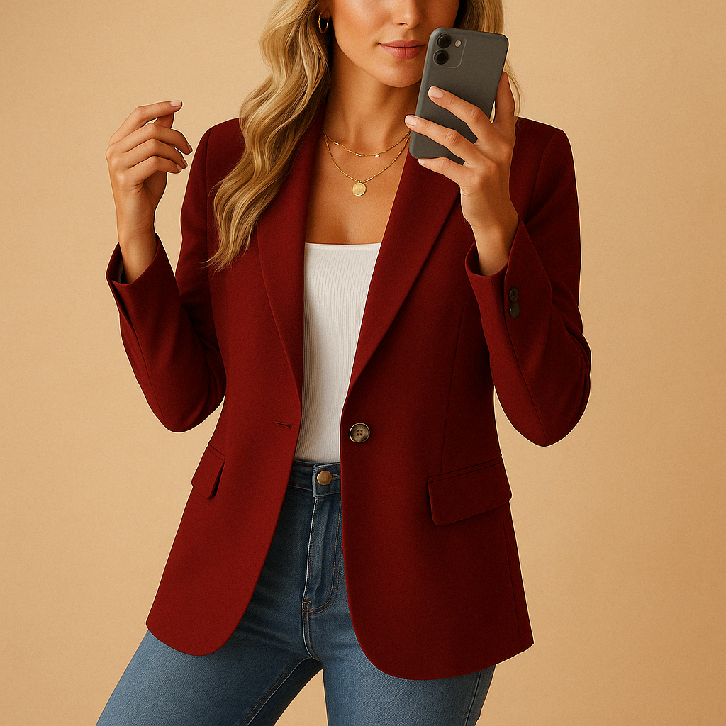 Héla | Blazer Ajusté – Style Minimaliste Et Élégance Assurée