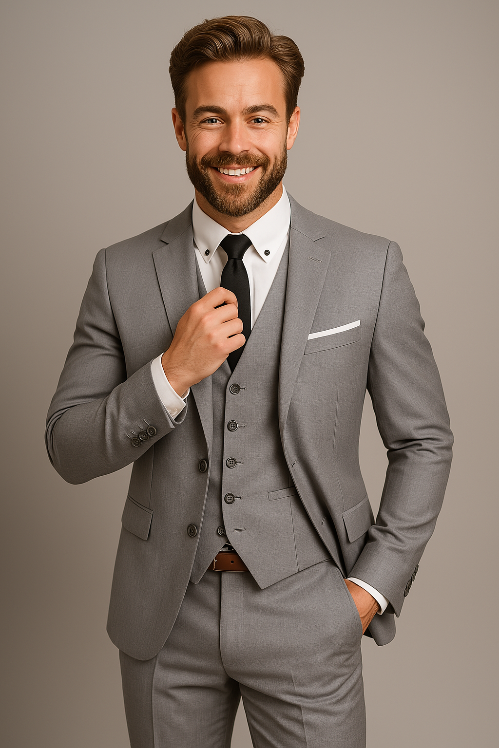 Emory | Herrenanzug Drei-Teilig Slim Fit Elegant