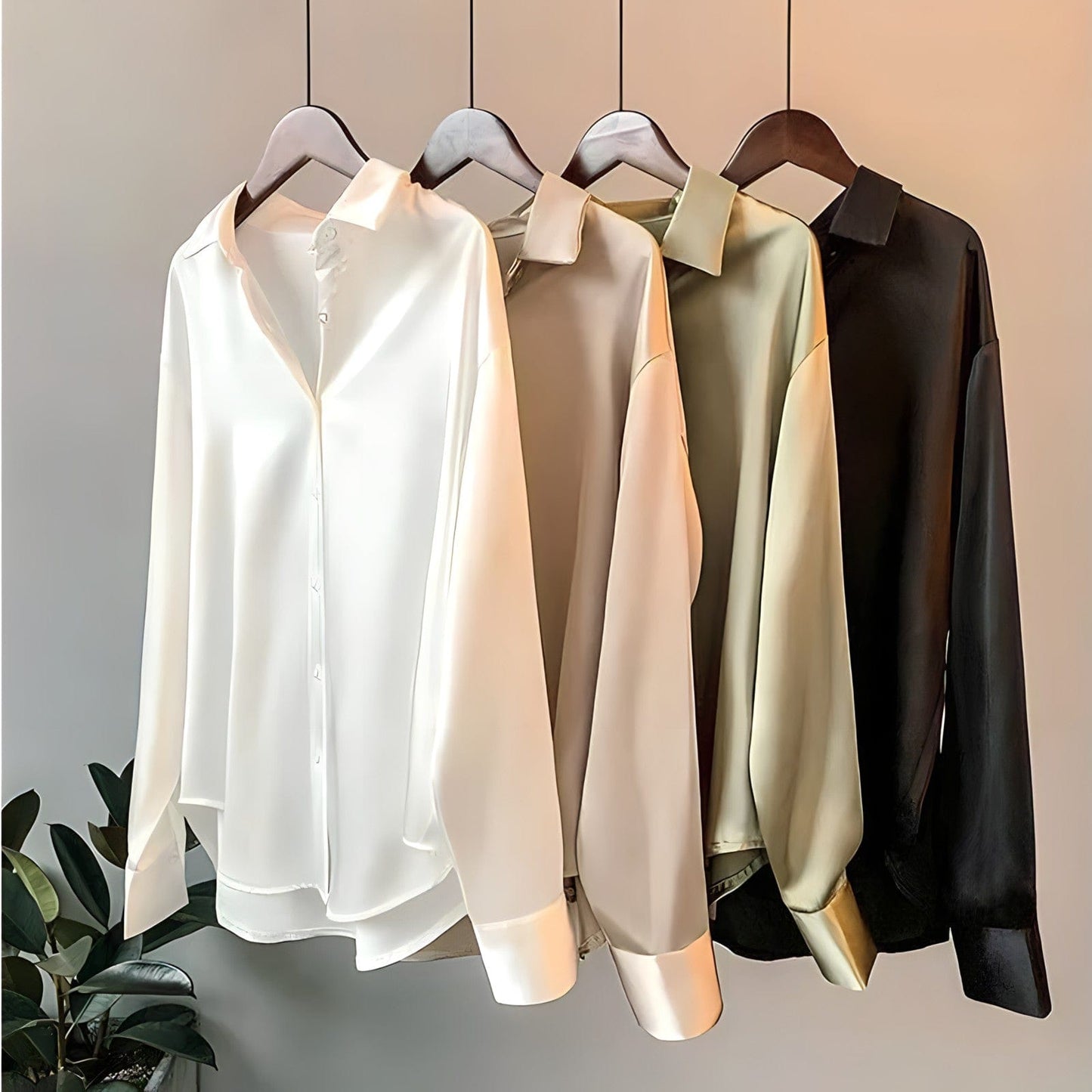 Émilie | Chic en veelzijdige blouse – Gestructureerde en moderne silhouette