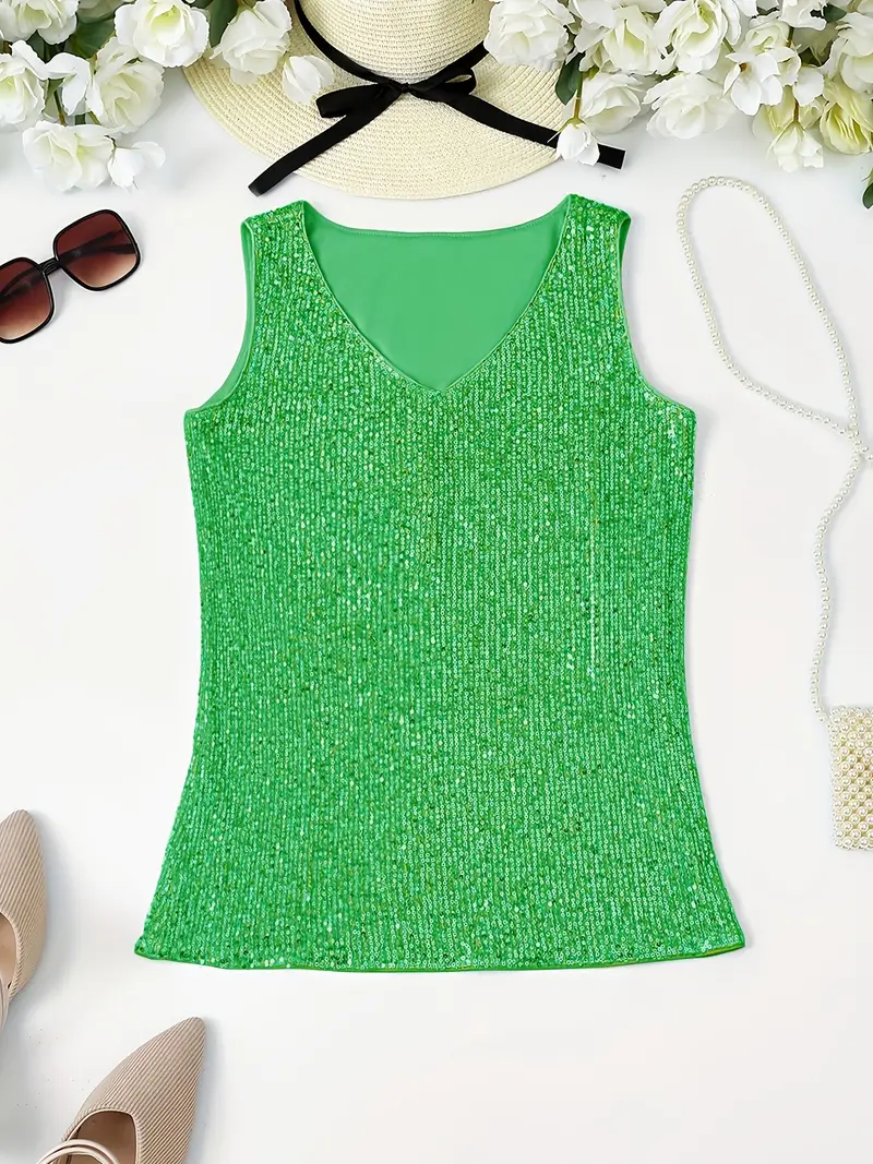 Milena | Top Sleeveless with Sequins