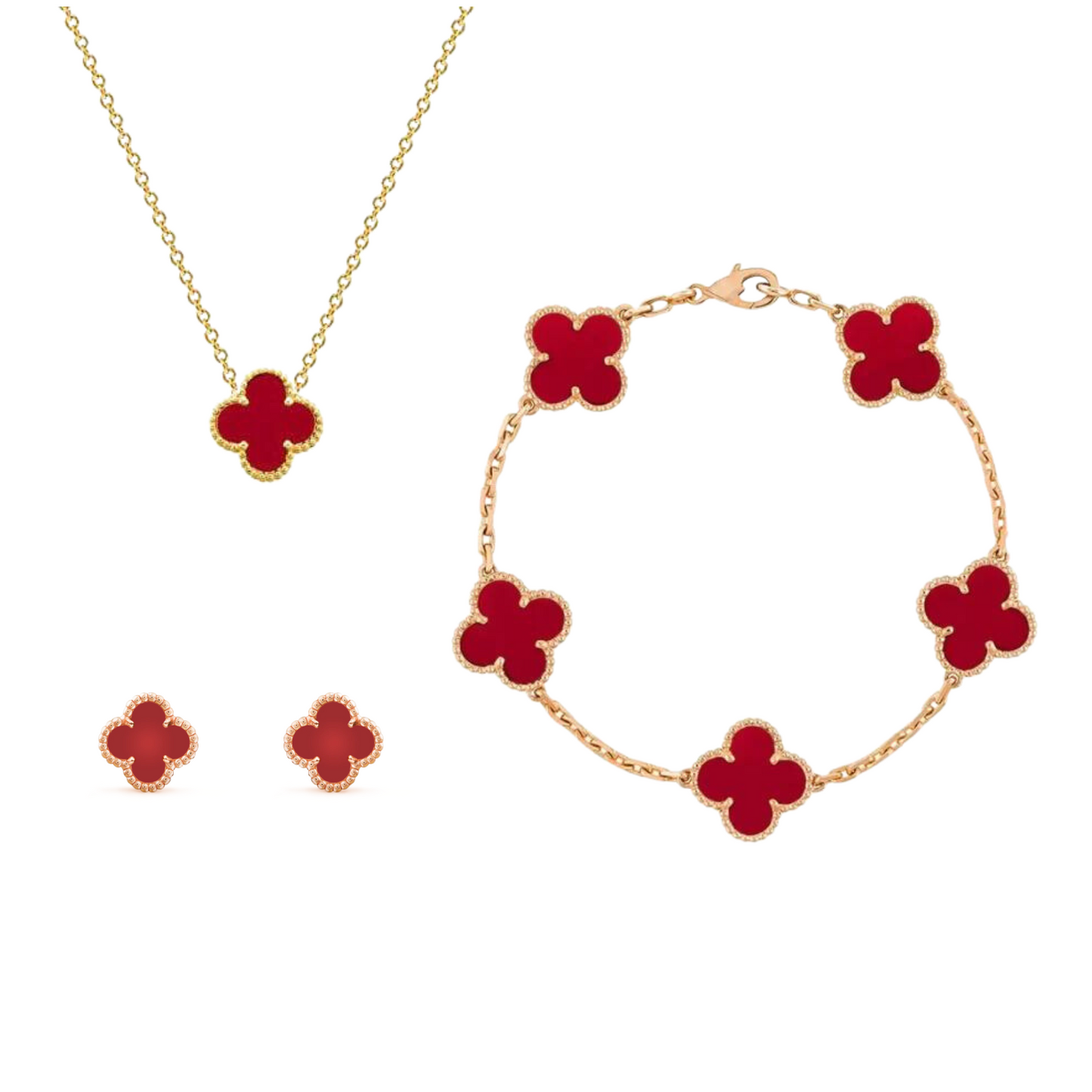 Melissa | Clover Jewelry Set – Elegance and Good Luck