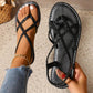 Ruth | Flat Crossed Sandals – Simplicity, Lightness, and Style 