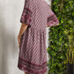 Ivana | Abito Boho Con Scollatura A V E Stampa 