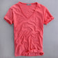 Robert | T-Shirt Męski Z Dekoltem V – Styl Minimalistyczny i Ponadczasowy 