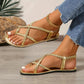 Ruth | Flat Crossed Sandals – Simplicity, Lightness, and Style 