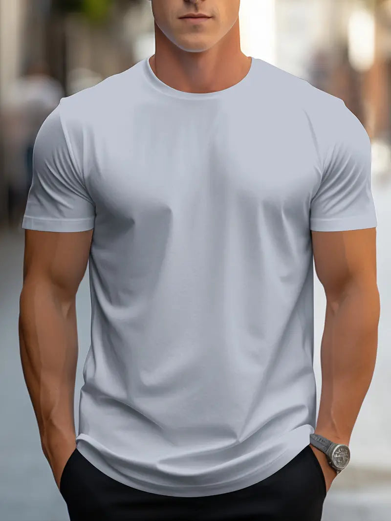 Ewen | フィットTシャツ ラウンドネック 半袖 