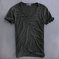Robert | T-Shirt Męski Z Dekoltem V – Styl Minimalistyczny i Ponadczasowy 