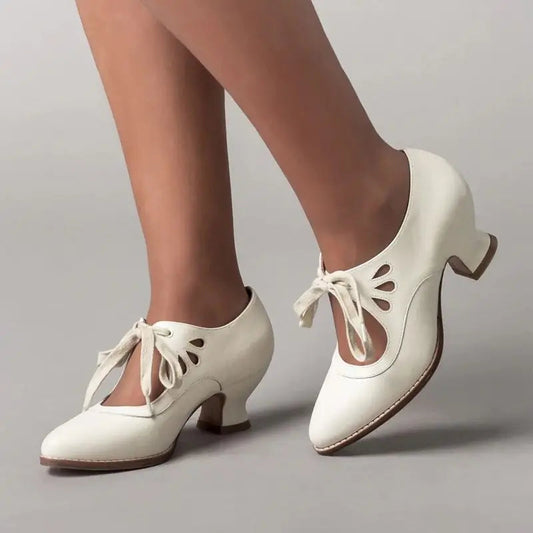 Margaux | Schuhe mit niedrigem Absatz – Vintage-Touch für einen einzigartigen Look 