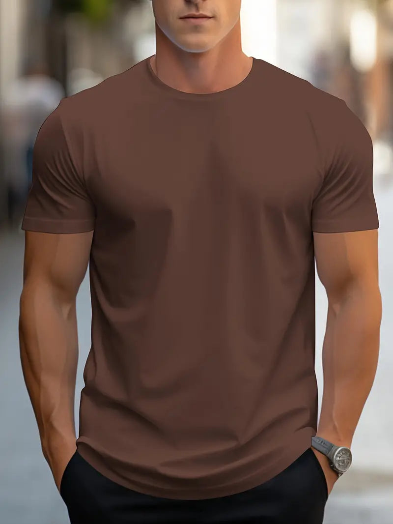 Ewen | フィットTシャツ ラウンドネック 半袖 