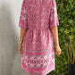 Ivana | Abito Boho Con Scollatura A V E Stampa 