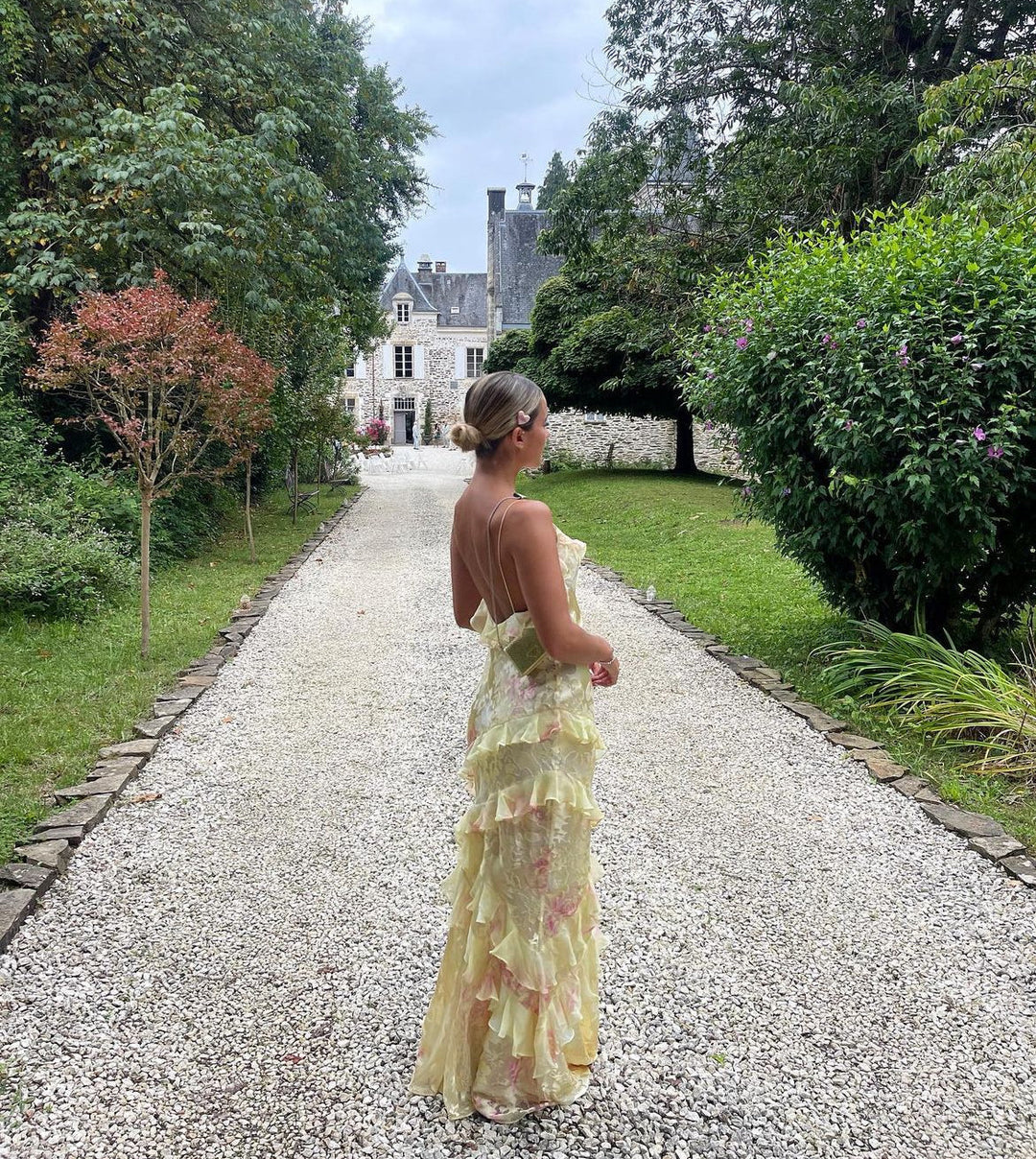 Sophie | Vestido Maxi Con Volantes – Elegancia Romántica y Ligereza 