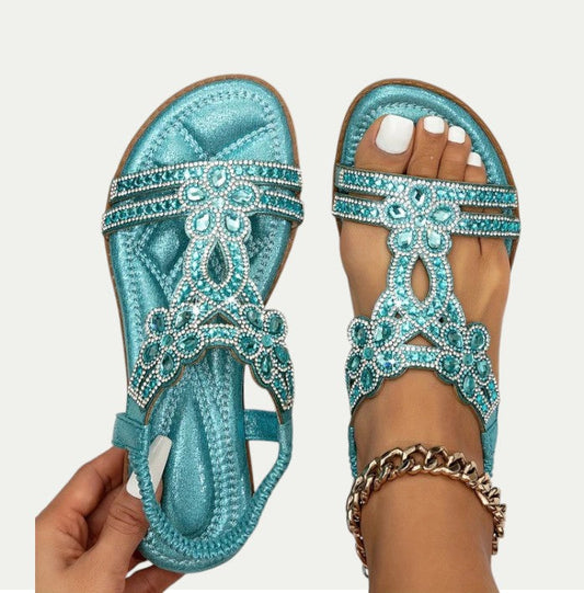 Ghislaine | Boheemse Sandalen – Zomerlichtheid En Vrije Geest 