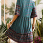 Ivana | Abito Boho Con Scollatura A V E Stampa 