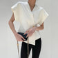 Yvonne | Chic Struktureret Bluse – Asymmetrisk Og Moderne Design 