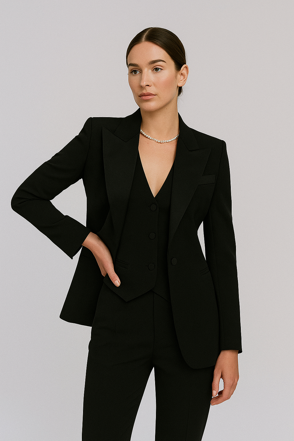 Pia | Costum 3 Piese – Look Sofisticat și Modern 