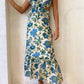 Mélinda | Vestido Largo Elegante de Verano – Sin Mangas con Tirantes Volantes 