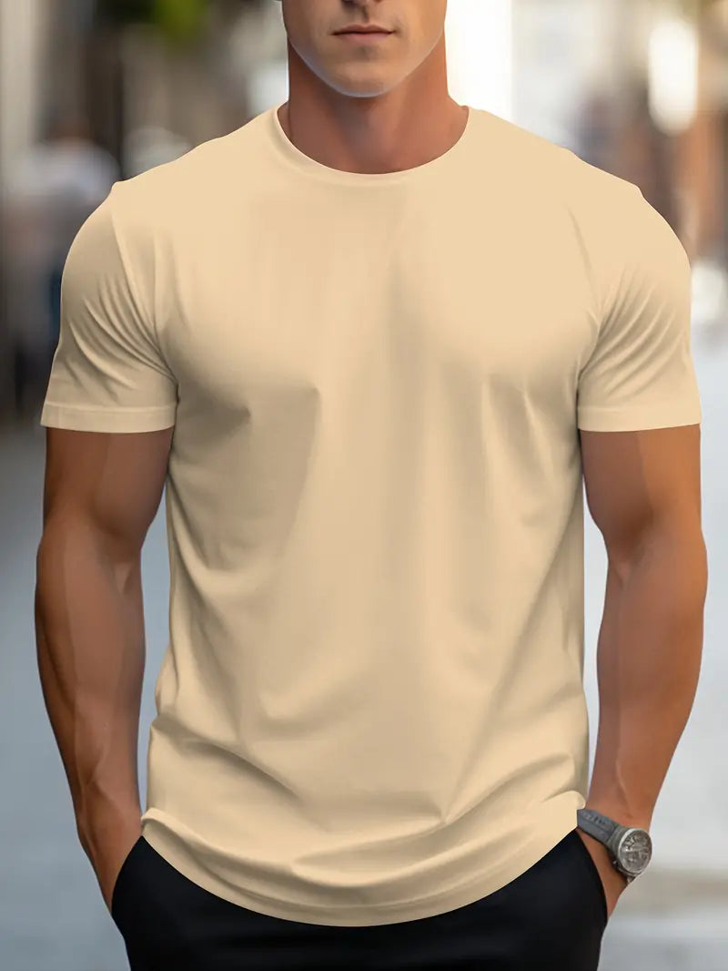 Ewen | フィットTシャツ ラウンドネック 半袖 
