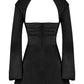 Paulette | Robe De Cocktail Avec Découpe Et Manches Longues