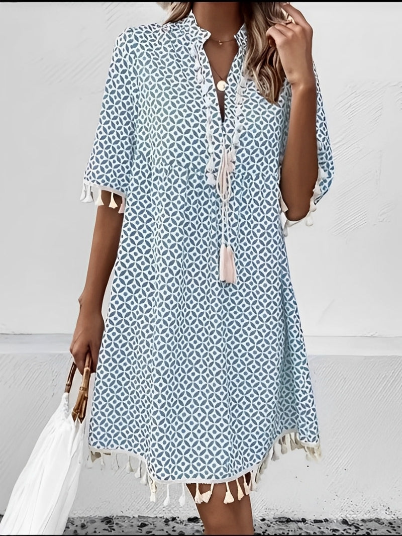 Shanaya | Kort Sommarklänning – Lätt och Trendig Look 