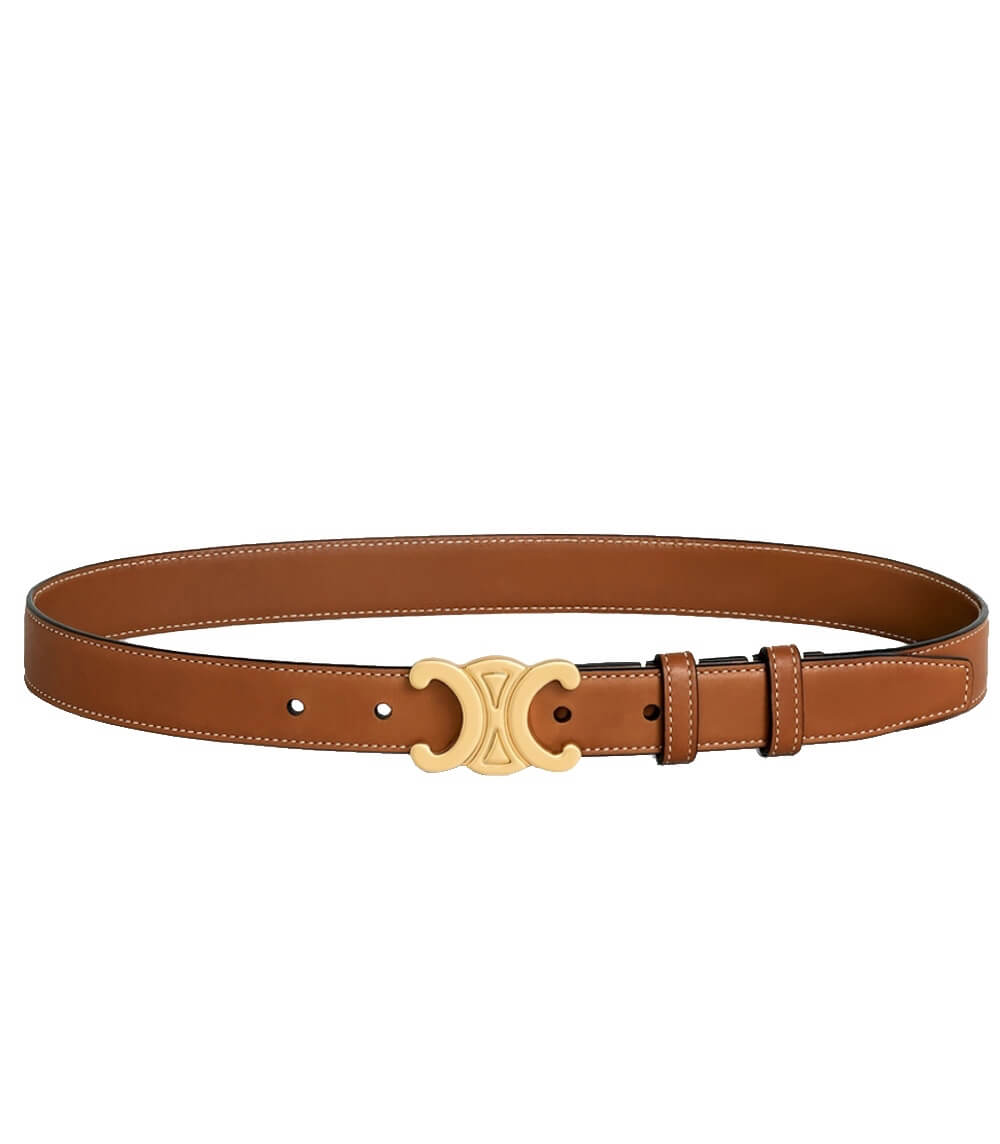Géraldine | Elegant Belt – Golden Buckle For A Refined Touch 