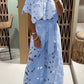Tricia | Ensemble Brodé – Elegant Floral Og Struktureret Snit 