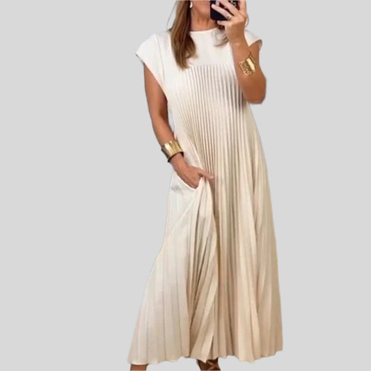 Léna | Elegantní splývavá plisovaná šaty 