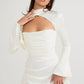 Paulette | Robe De Cocktail Avec Découpe Et Manches Longues