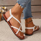 Ruth | Flat Crossed Sandals – Simplicity, Lightness, and Style 