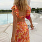 Mélinda | Vestido Largo Elegante de Verano – Sin Mangas con Tirantes Volantes 
