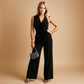 Lamia | Tuta Elegante Con Cintura Da Annodare E Collo A V 