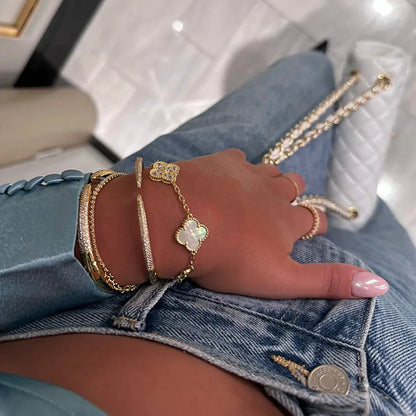 Melissa | Clover Jewelry Set – Elegance and Good Luck 