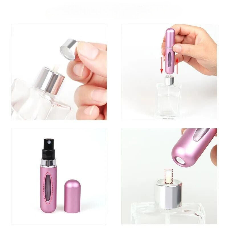 بخاخ عطر بحجم السفر – قابل لإعادة الشحن 