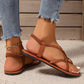Ruth | Flat Crossed Sandals – Simplicity, Lightness, and Style 