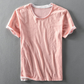 Fabio | T-shirt With Round Neck And Visible Hem Sleeves 