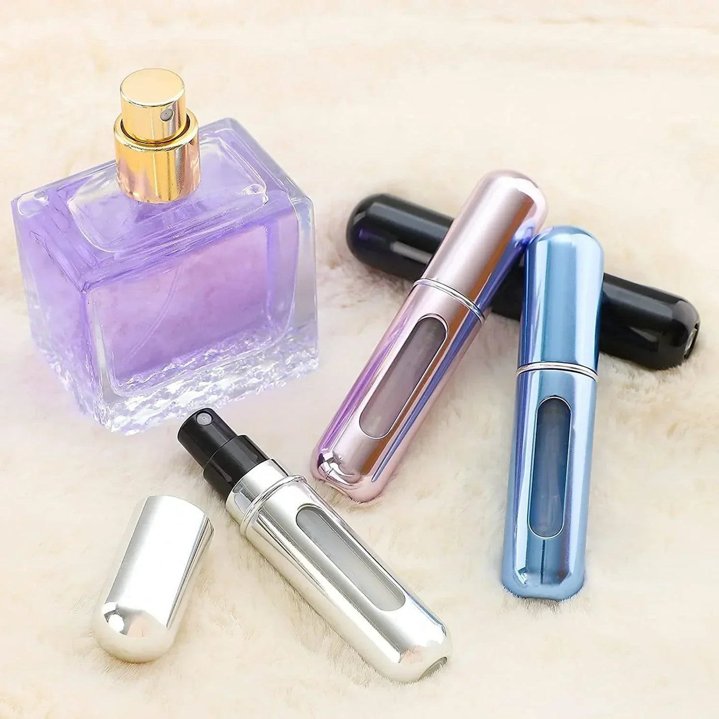 بخاخ عطر بحجم السفر – قابل لإعادة الشحن 