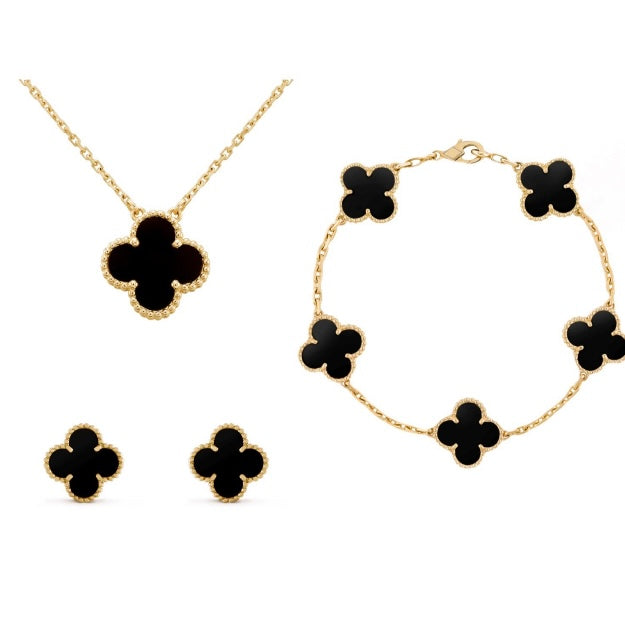 Melissa | Clover Jewelry Set – Elegance and Good Luck 