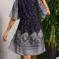Ivana | Abito Boho Con Scollatura A V E Stampa 