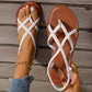 Ruth | Flat Crossed Sandals – Simplicity, Lightness, and Style 