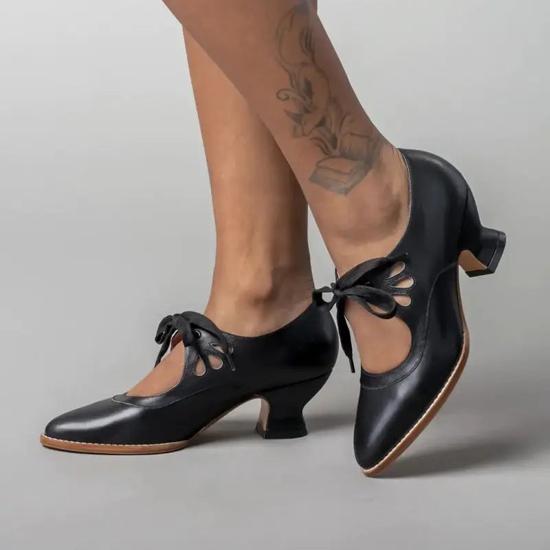 Margaux | Schoenen met een Lage Hak – Vintage Touch voor een Unieke Look 
