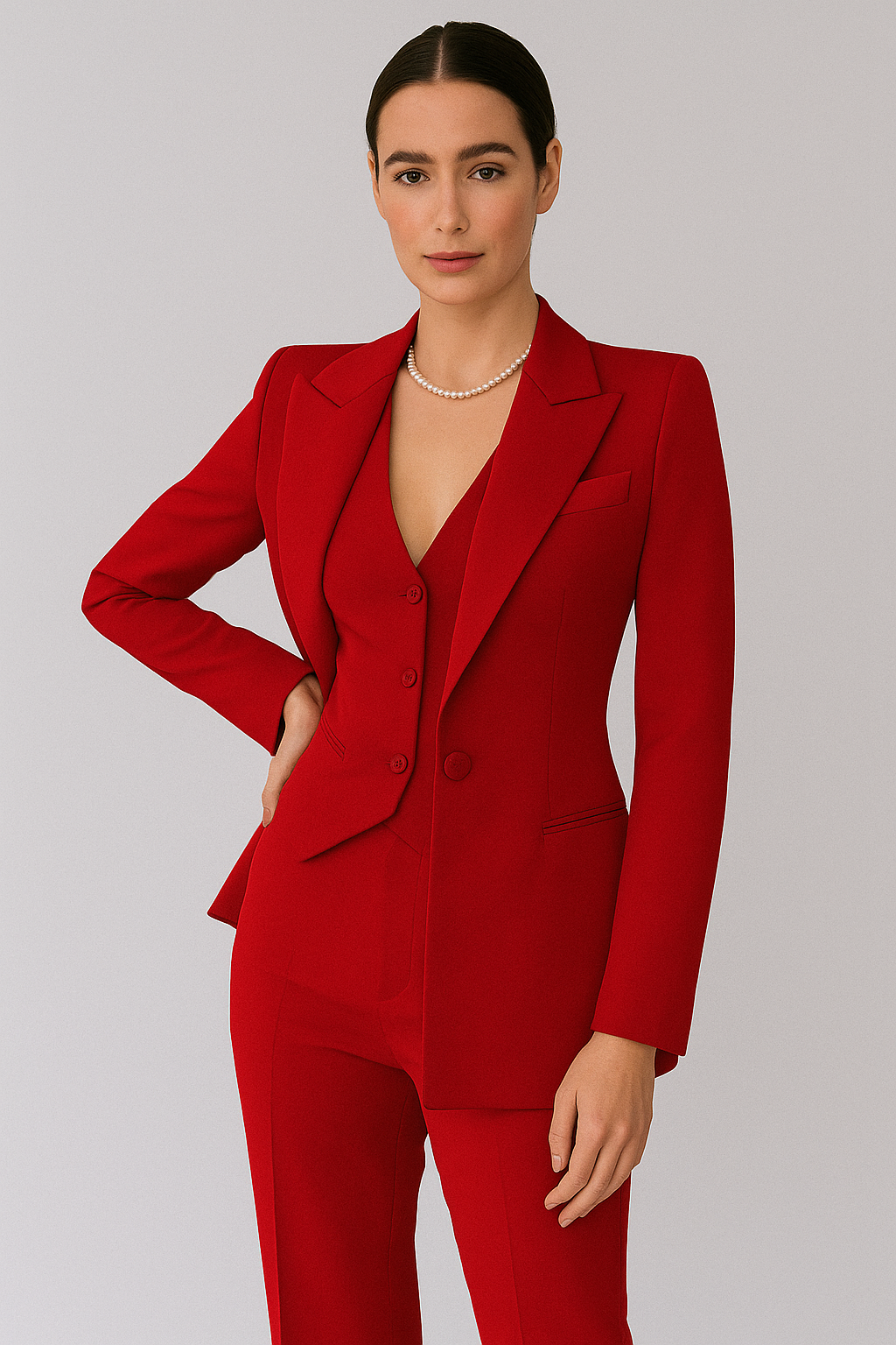 Pia | Costum 3 Piese – Look Sofisticat și Modern 