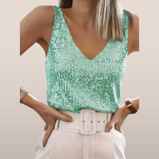 Milena | Top Sleeveless with Sequins 