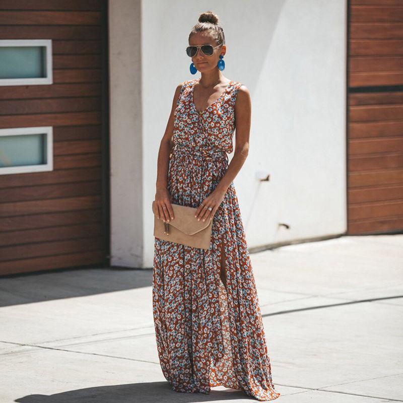 Kenzaa | Lange Boho-Kleid – Schlanke Silhouette und garantierte Entspannung 