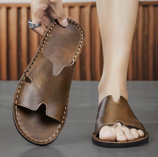 Lucas|Comfort Leather Sandals for Guaranteed Light Walking 